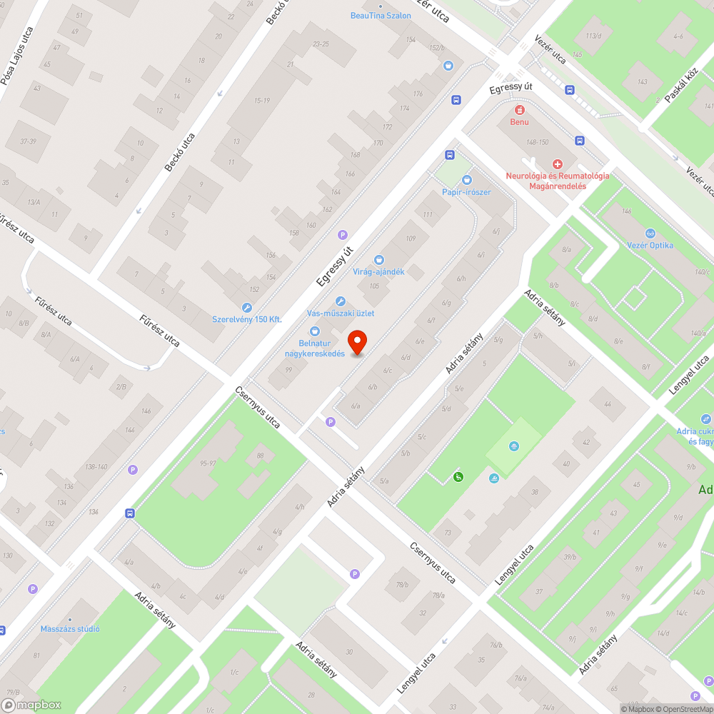 Járhatatlan járda bejelentés helye