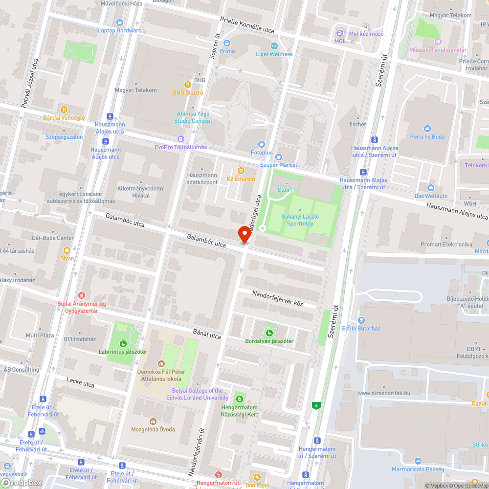 Óriáspocsolya a Galambóc utcában bejelentés helye