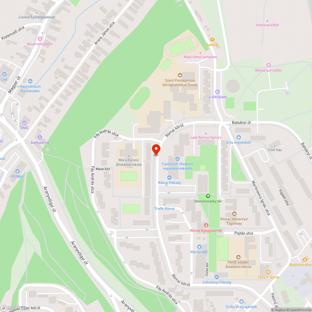 nyitott oszlopajtó bejelentés helye