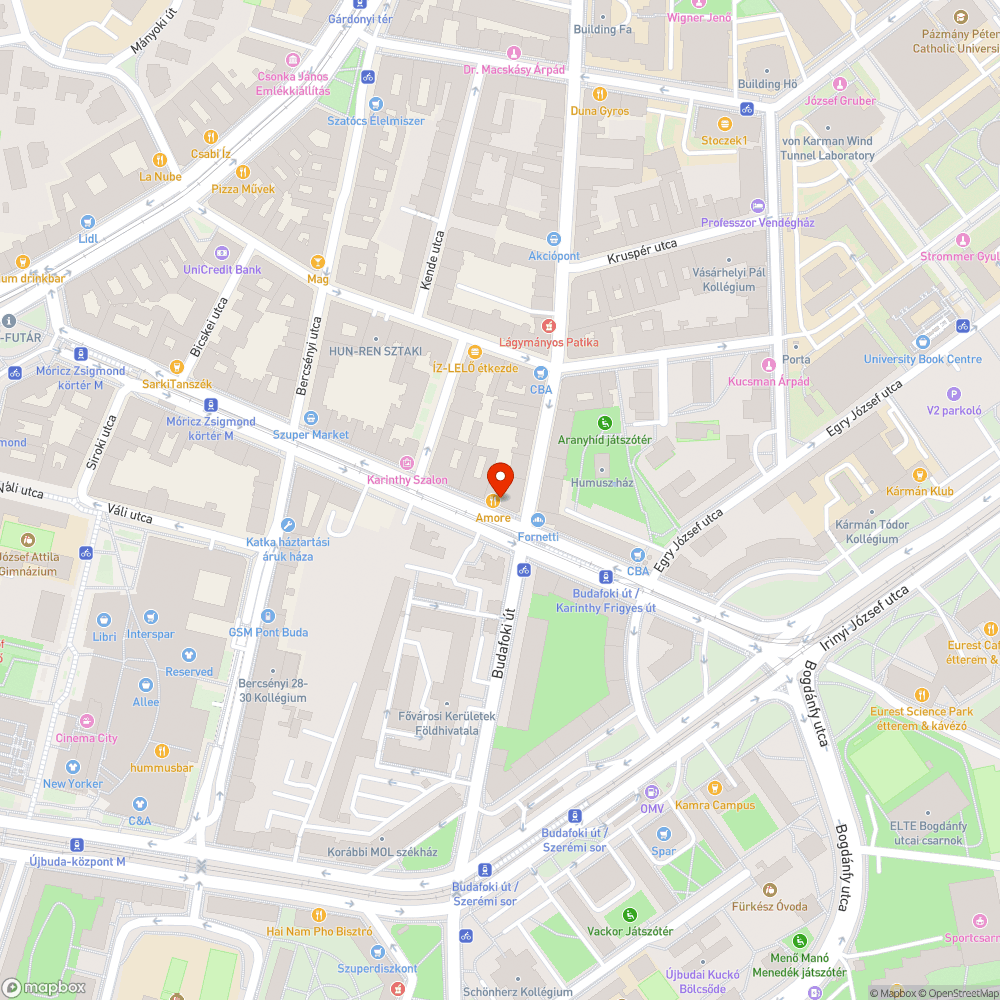 Szemetes problémák a Karinthy Frigyes úton bejelentés helye