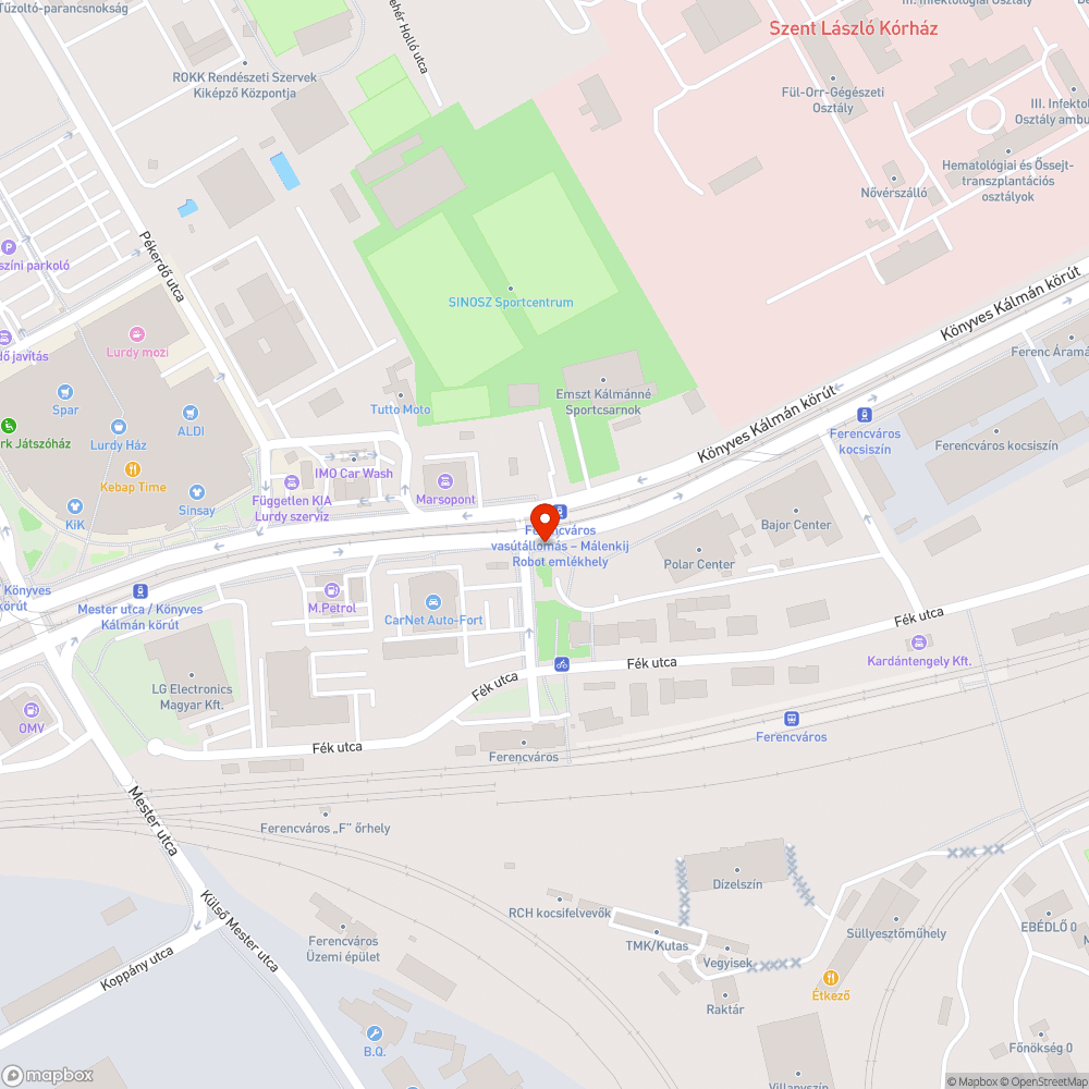 Kidőlt tábla bejelentés helye