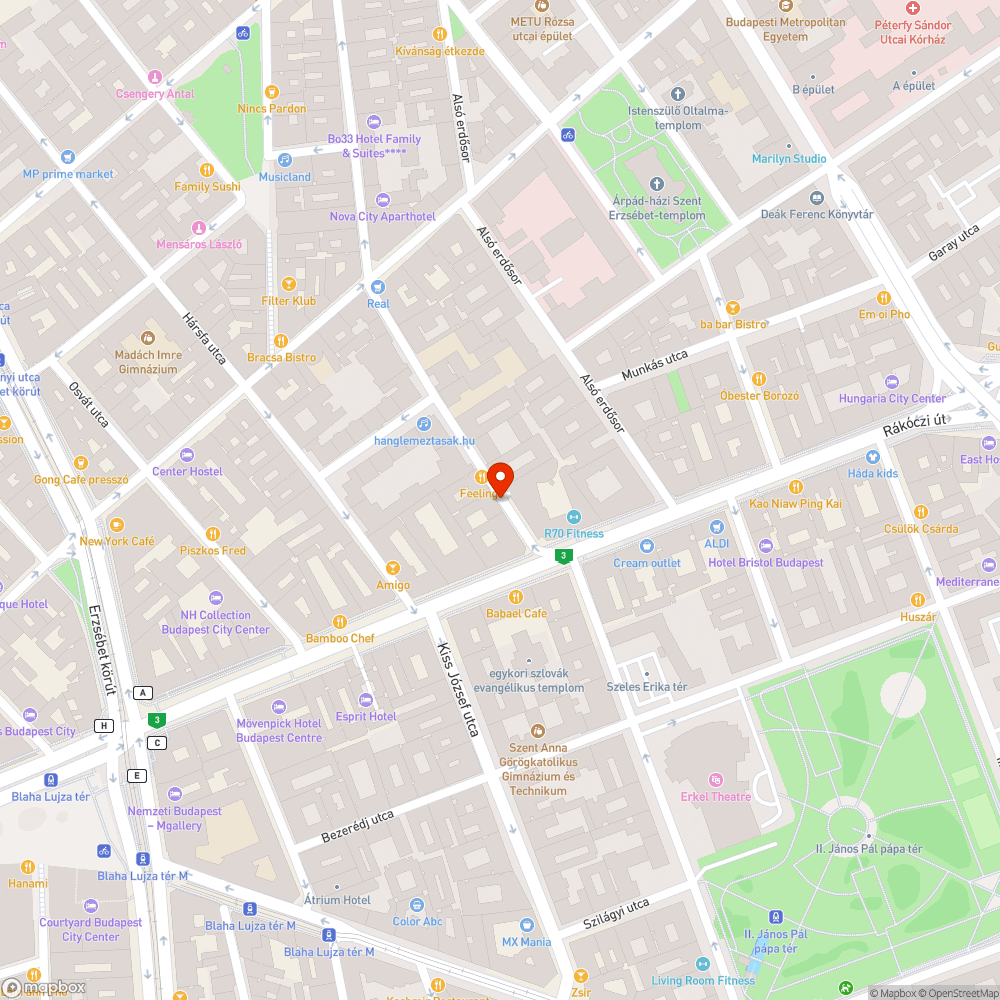 Kátyú a bicikliúton bejelentés helye