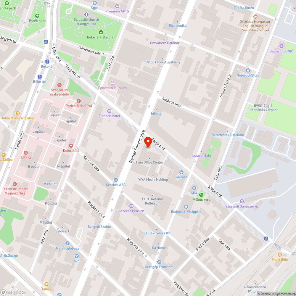 Leszakadt faág bejelentés helye