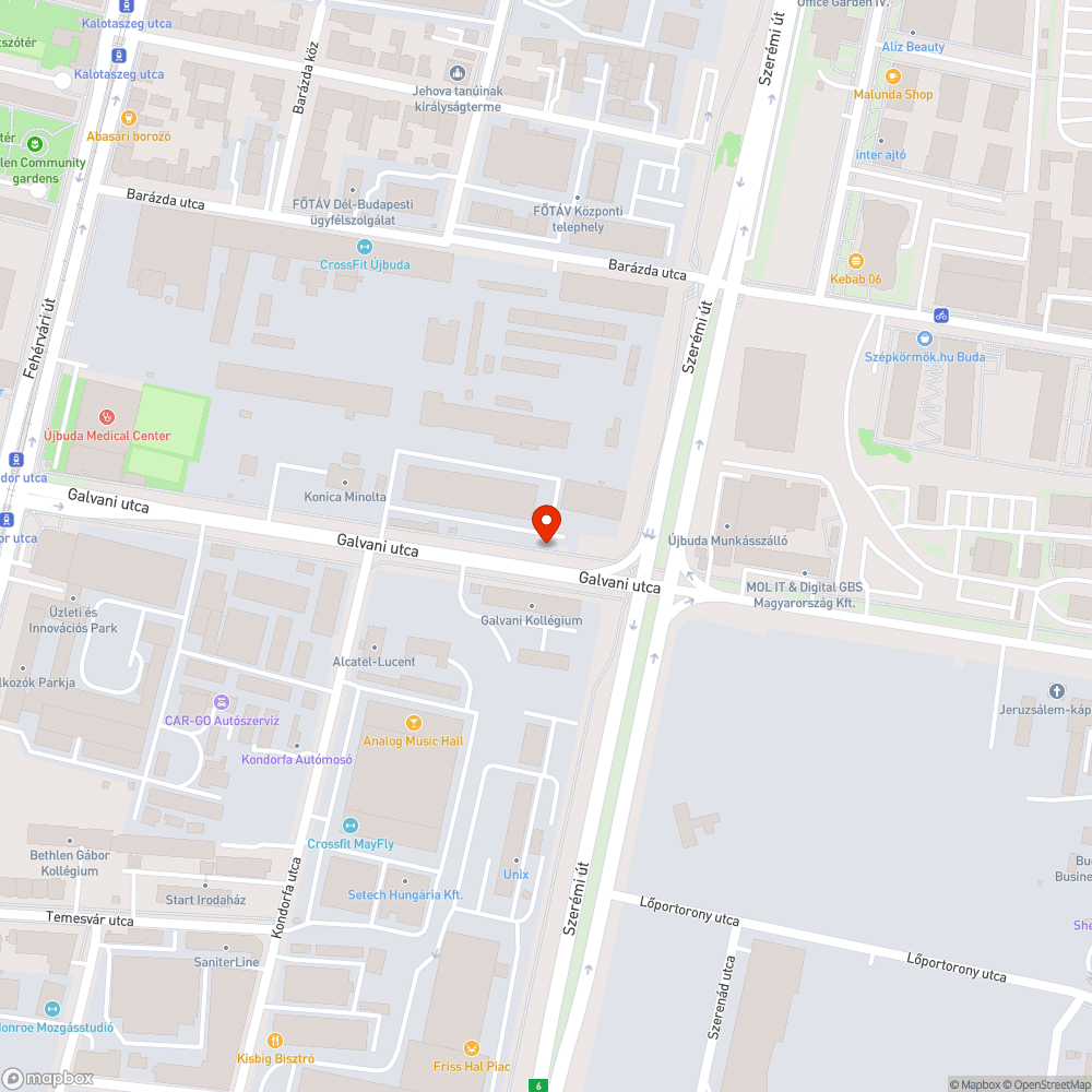 Elhanyagolt Galvani bejelentés helye