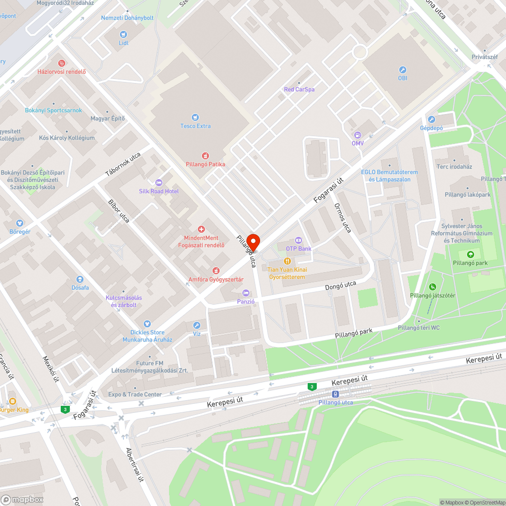 Kidőlt tábla bejelentés helye