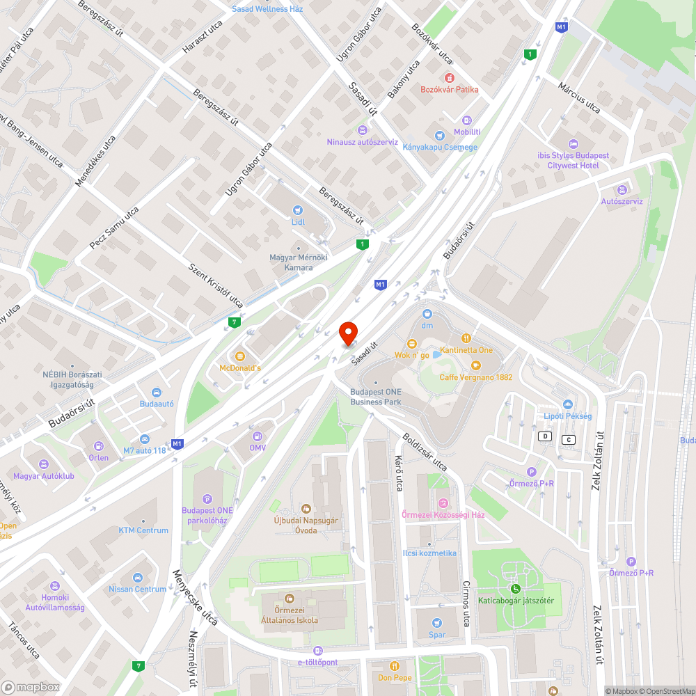 Sáros járda és úttest bejelentés helye