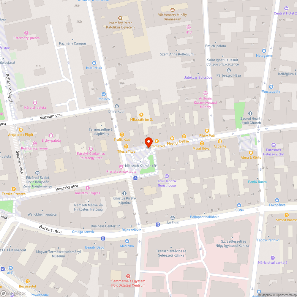 Elhagyott kerékpár bejelentés helye