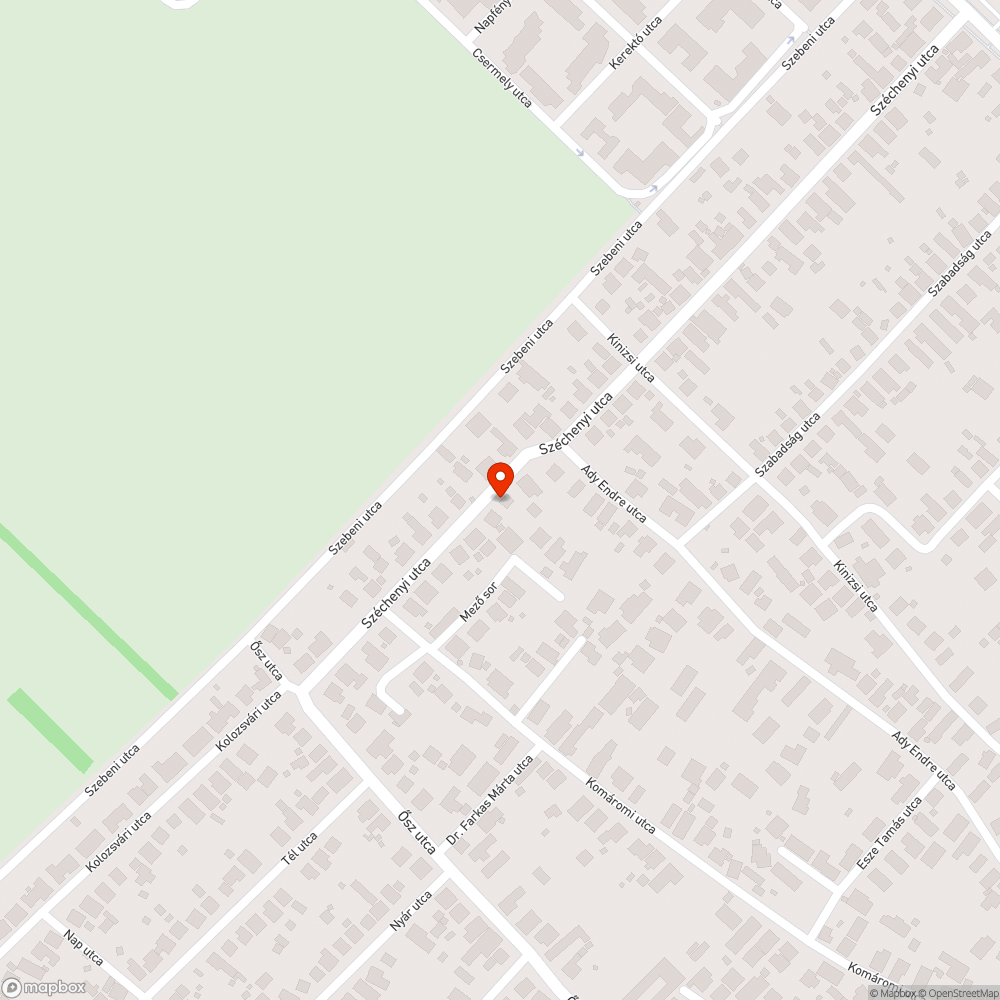 Elárasztott járda bejelentés helye