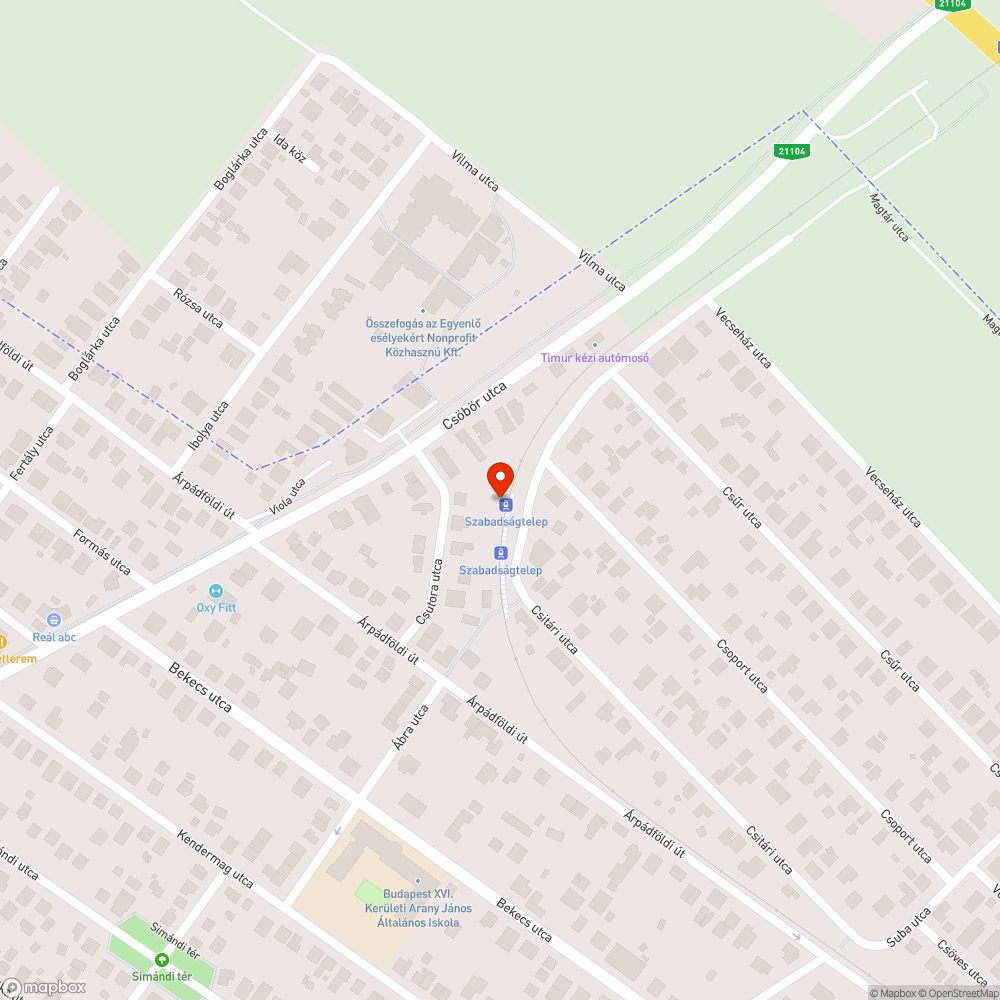 Felújítás után nem visszahelyezett kuka bejelentés helye