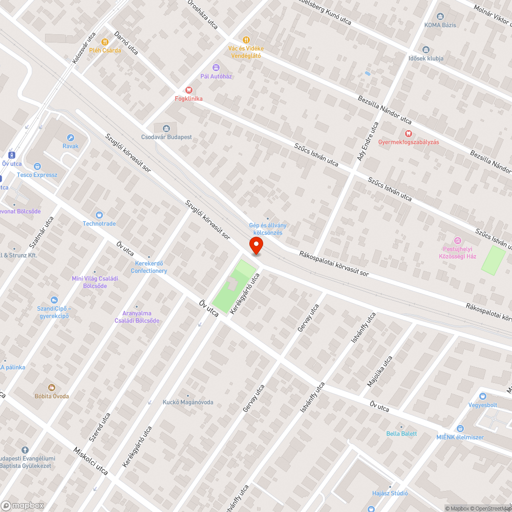 Illegális szemétlerakó, a játszótér mögött Zuglóban bejelentés helye