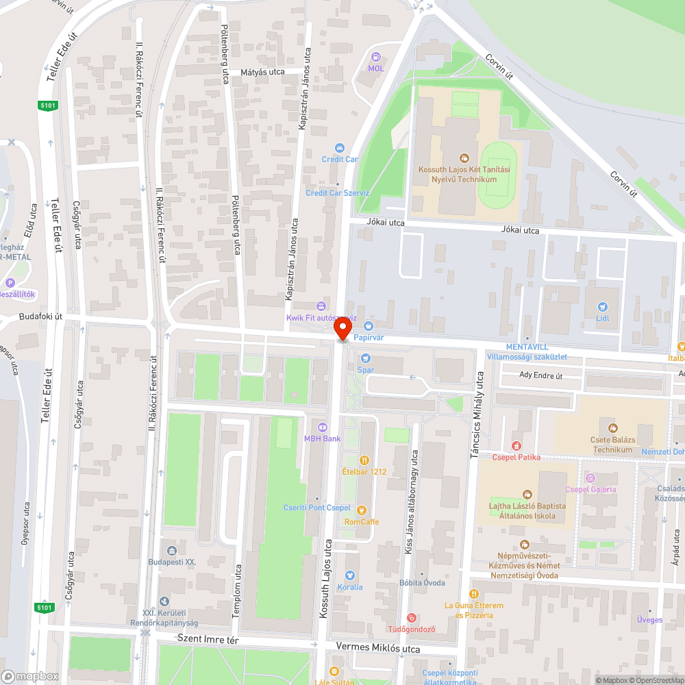 Kilógó vezeték bejelentés helye