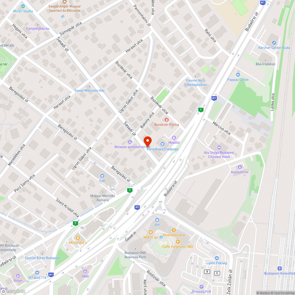 Leszakadt tábla bejelentés helye