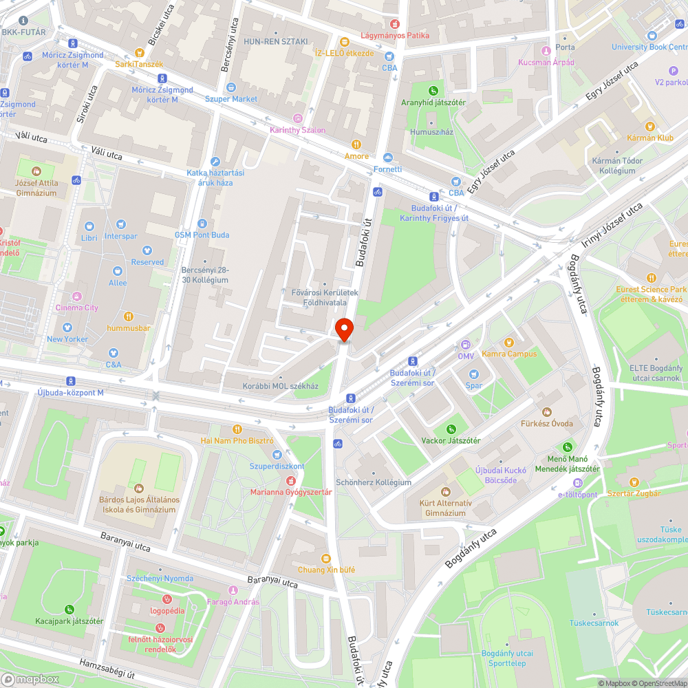 Három kátyú bejelentés helye