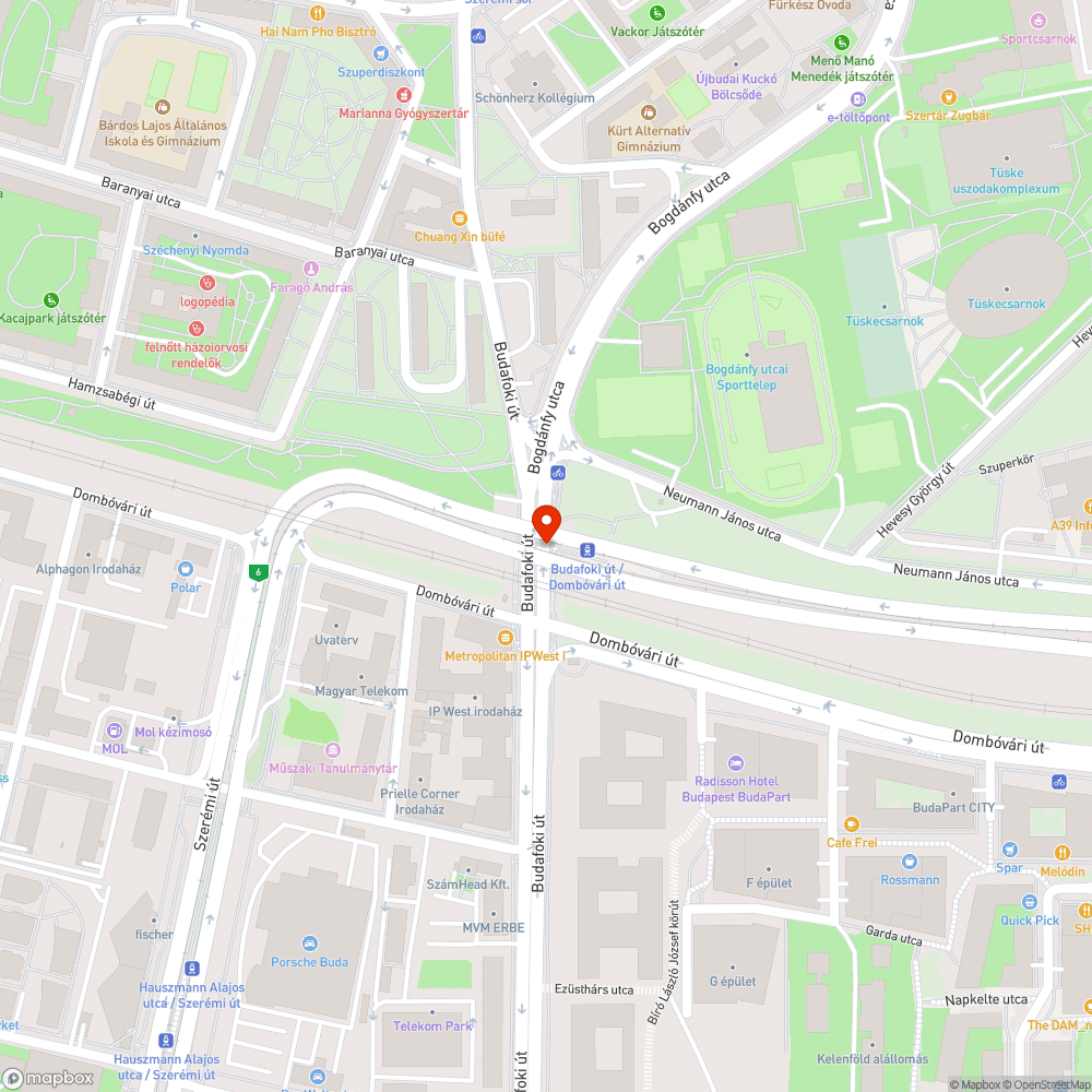 graffiti - Budafoki út / Dombóvári út bejelentés helye