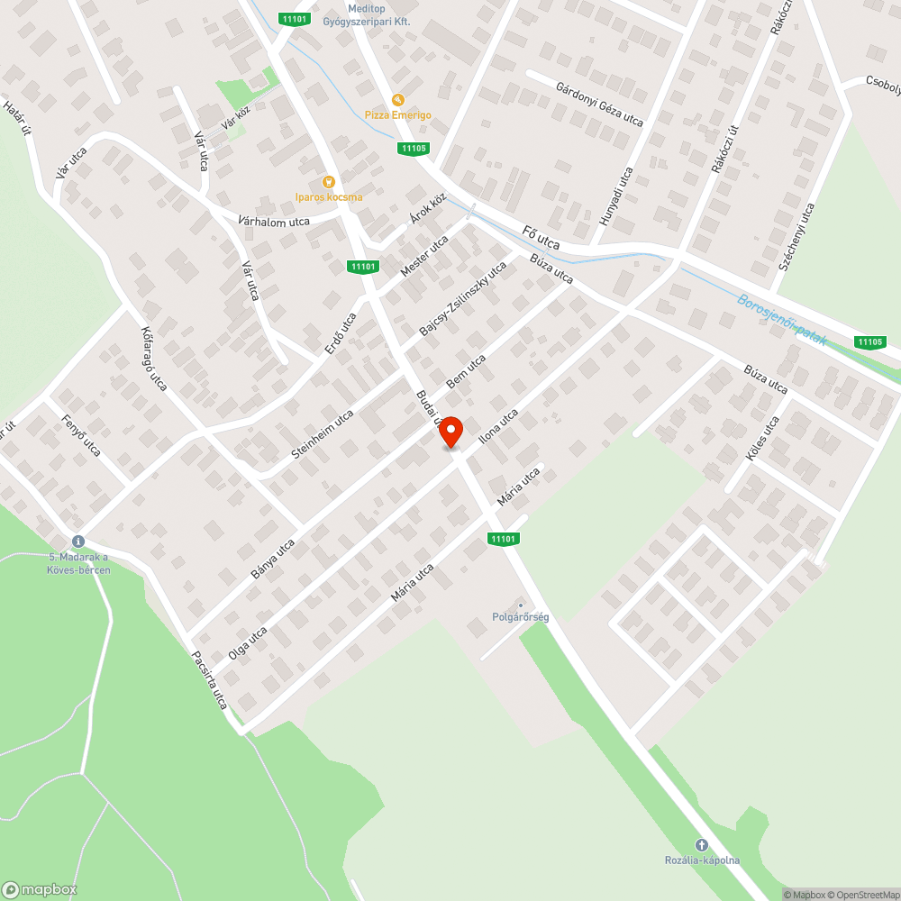 Rosszul kialakitott vízelvezetés bejelentés helye