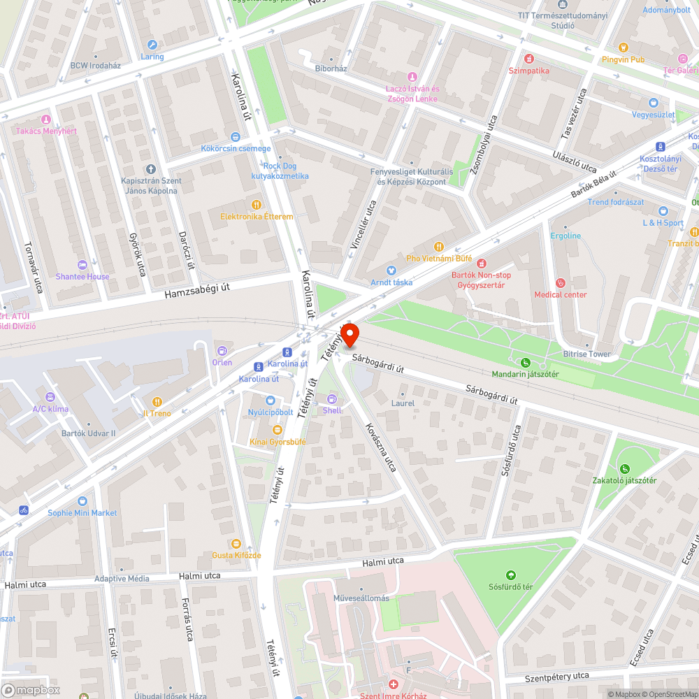 Zöldön parkolás bejelentés helye