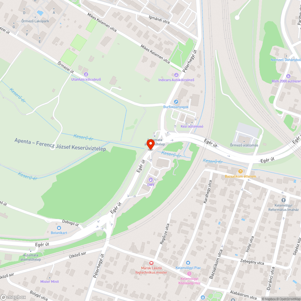 Süllyedés az Egér úton bejelentés helye