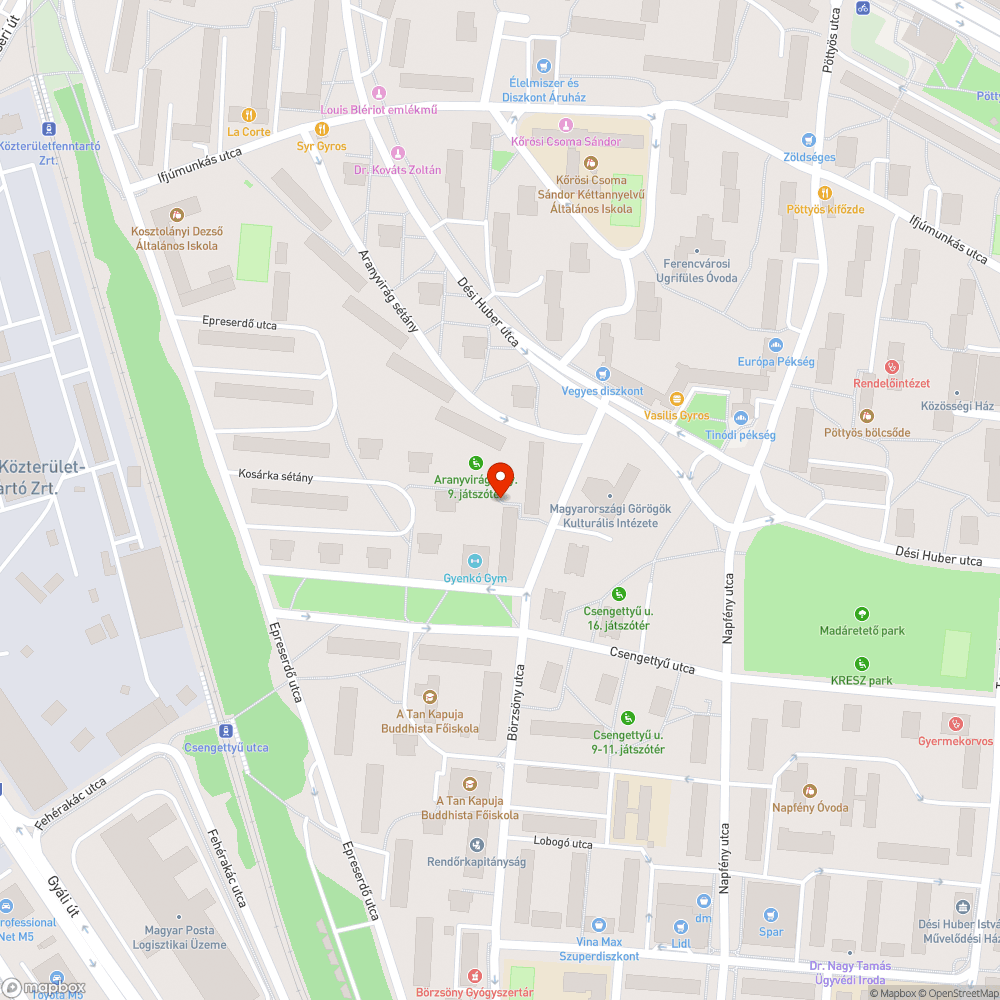 Használhatatlan átjáró bejelentés helye