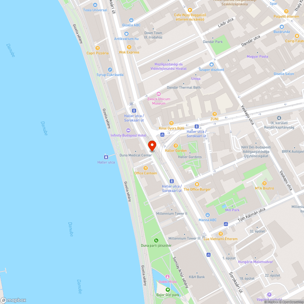 Elöntött járda bejelentés helye