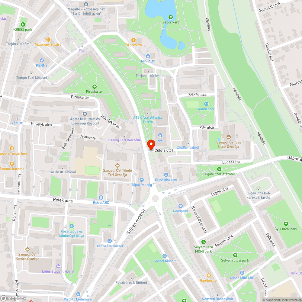 Ottfelejtett táblacsonk bejelentés helye