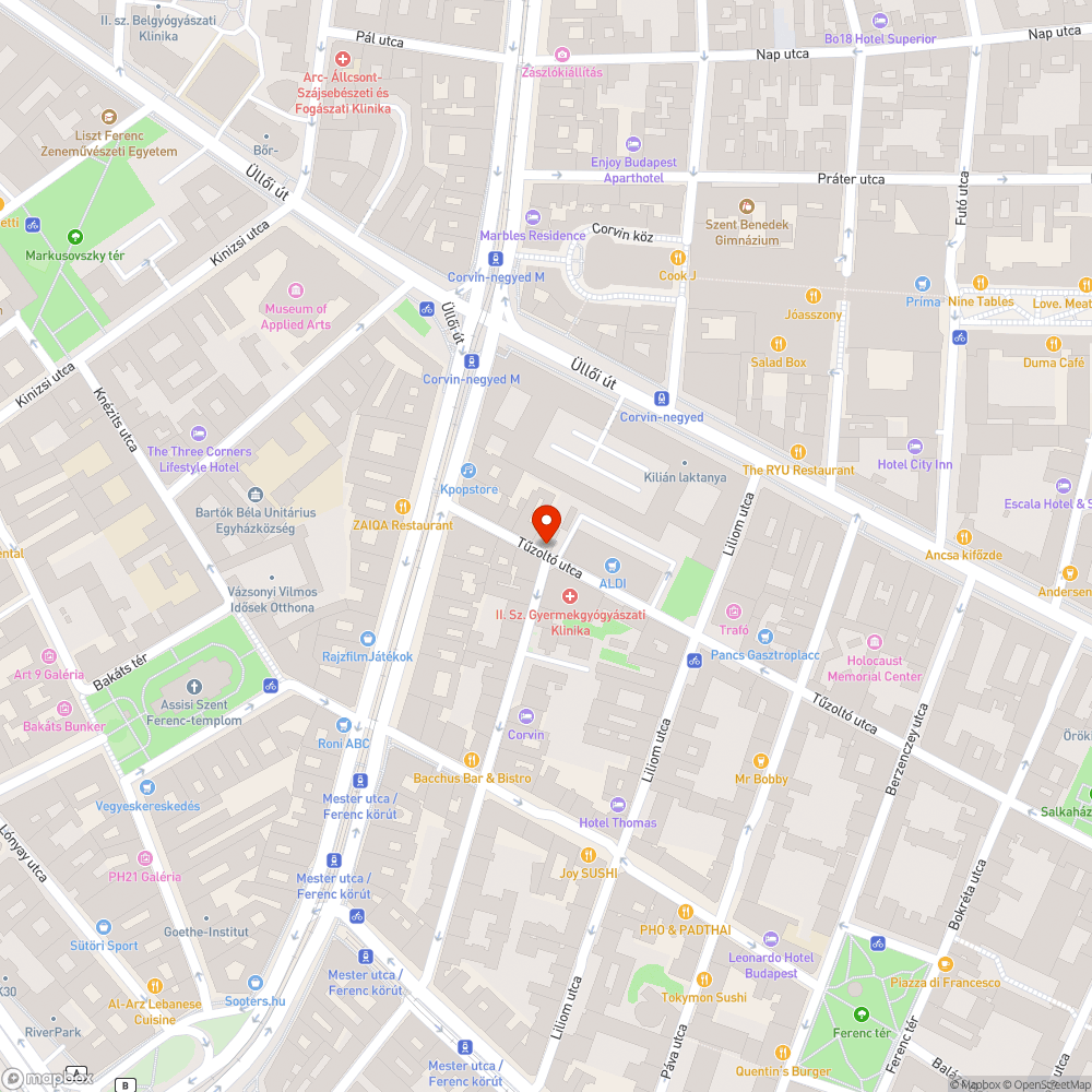 Hiányzó járda burkolat bejelentés helye