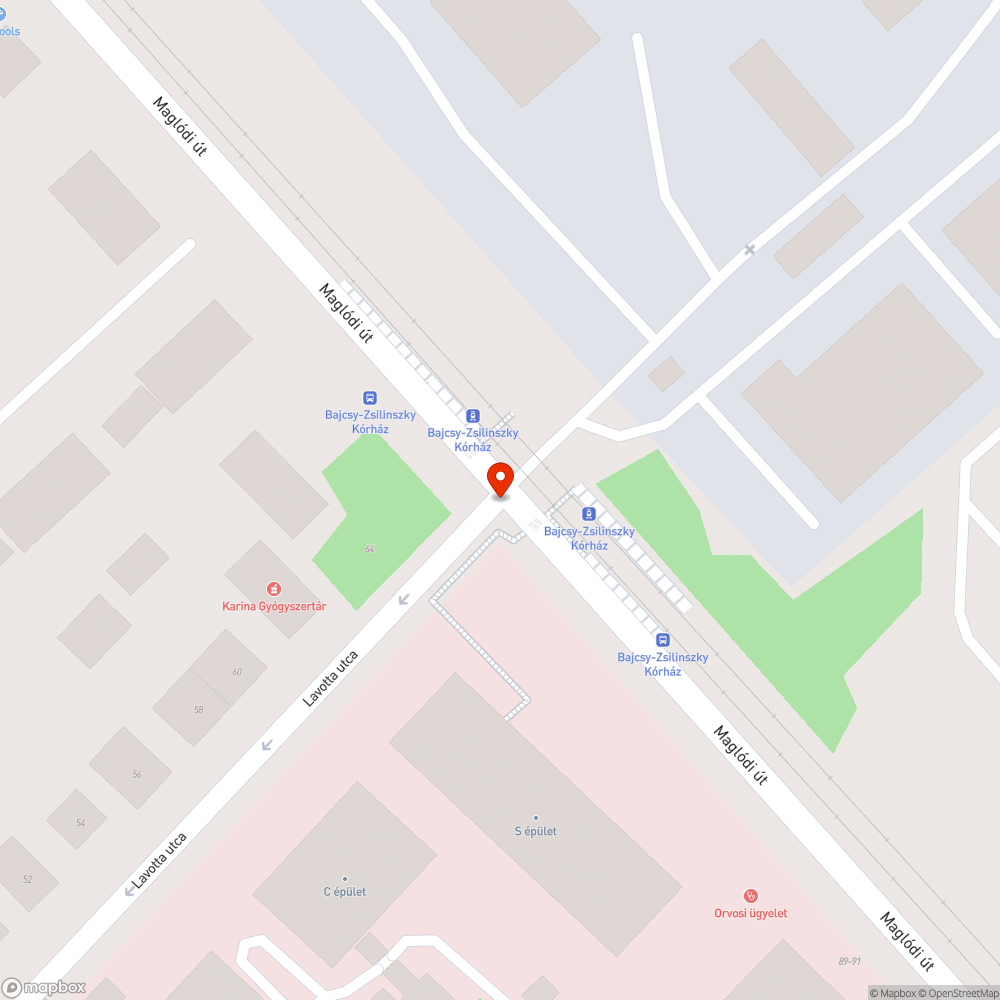 Kidőlt, balesetveszélyes csőkorlát bejelentés helye