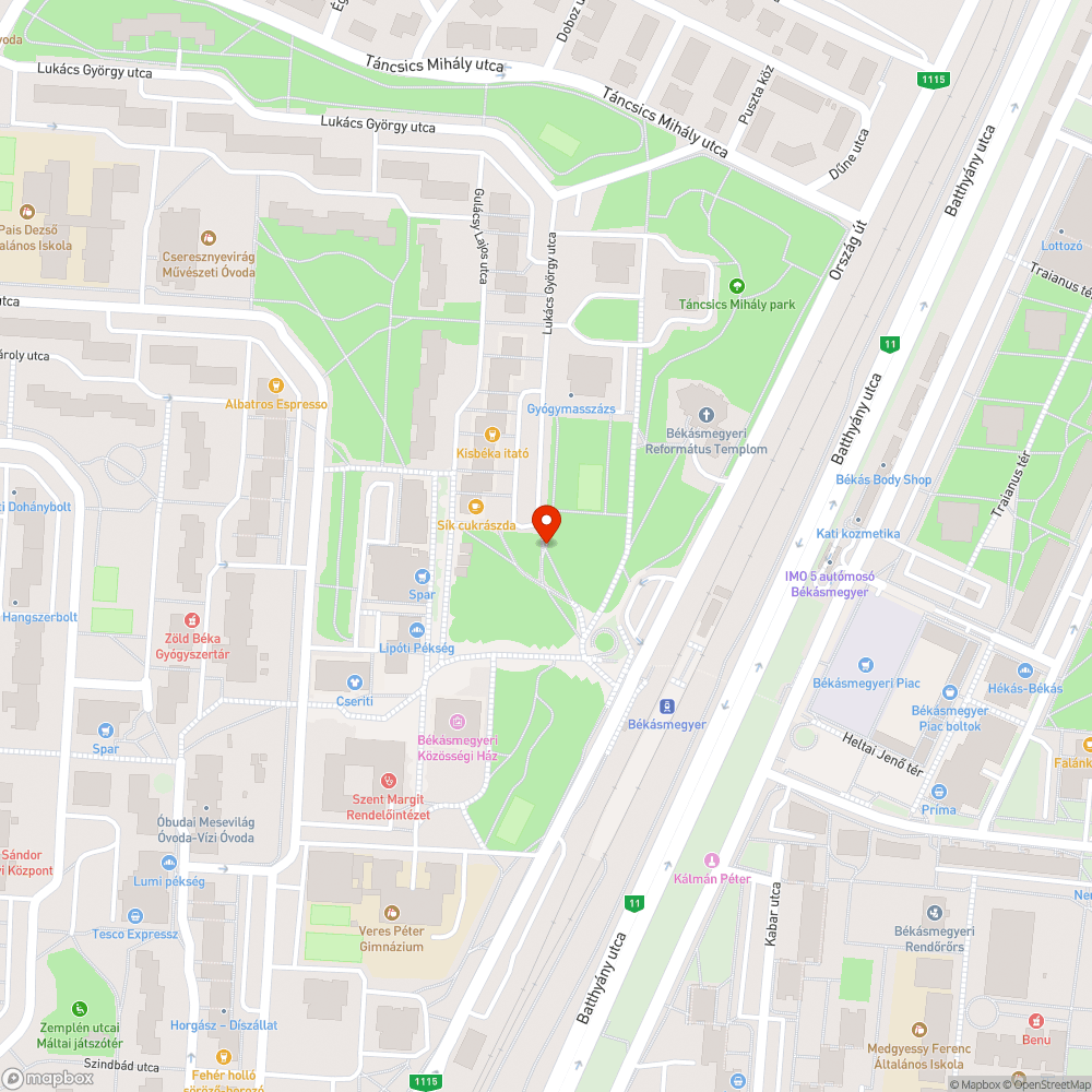 Leszakadt kuka bejelentés helye