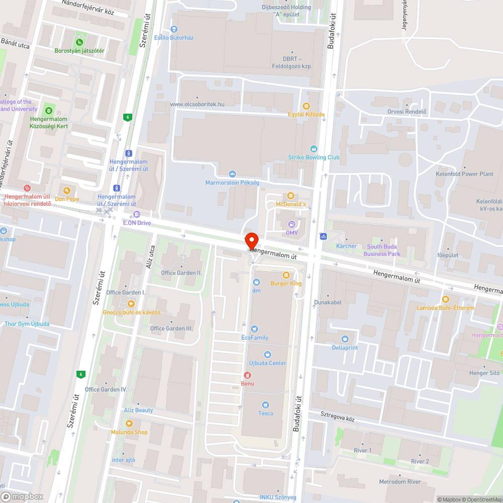 Hiányzó zebra útburkolati jel bejelentés helye