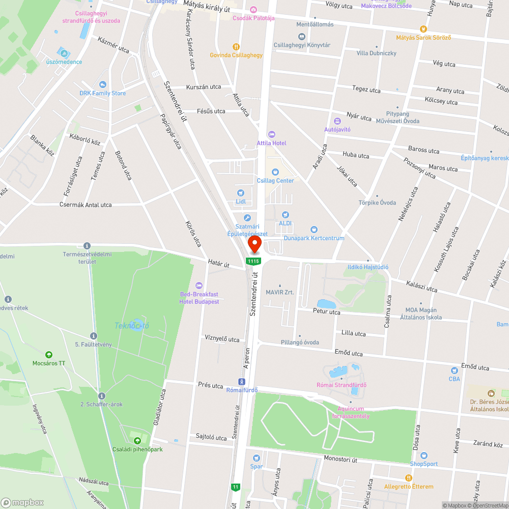 Meg süllyedt úttest - tegnapi zuhany bejelentés helye