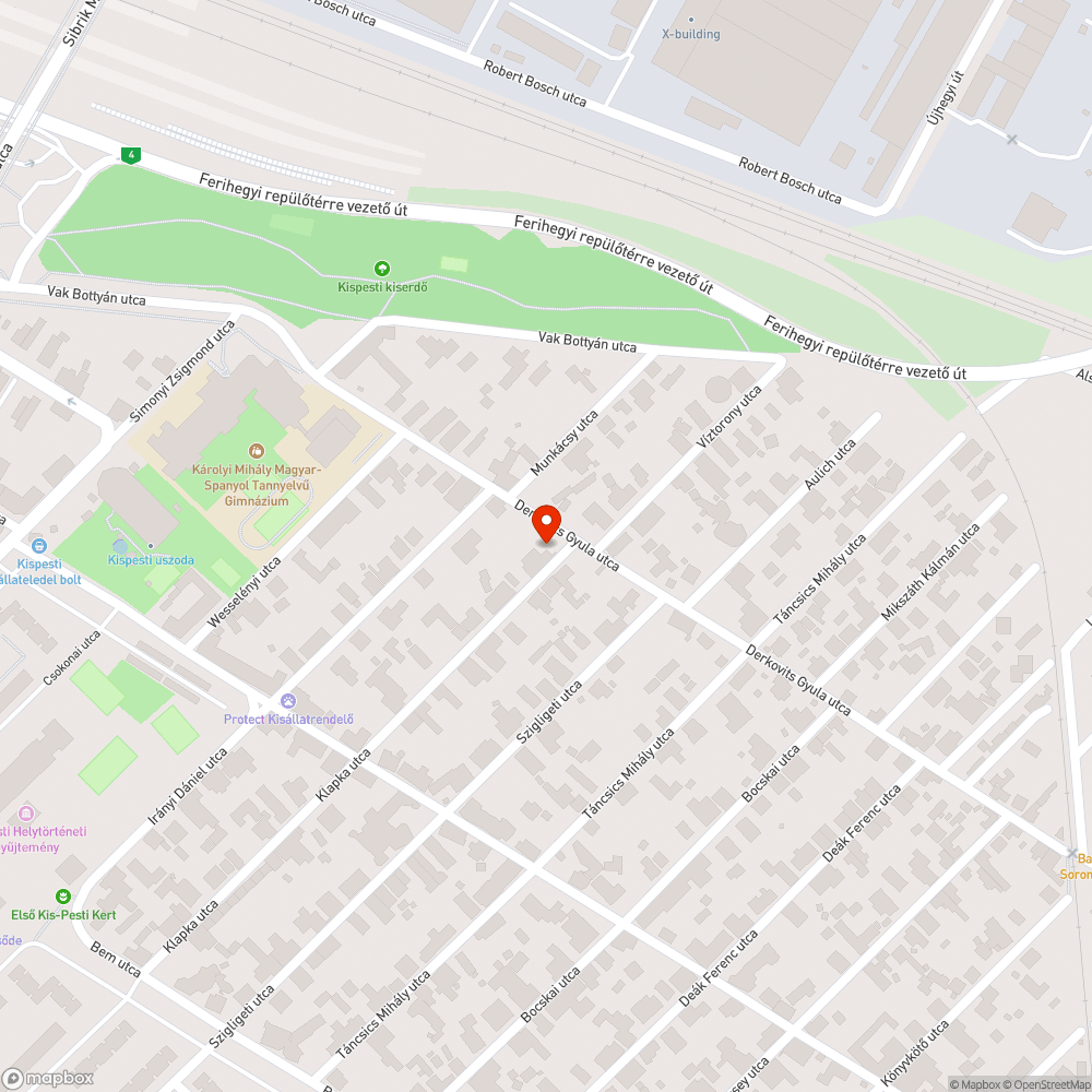 Eldugult kanálisok - Kispest, Derkovits Gyula utca bejelentés helye