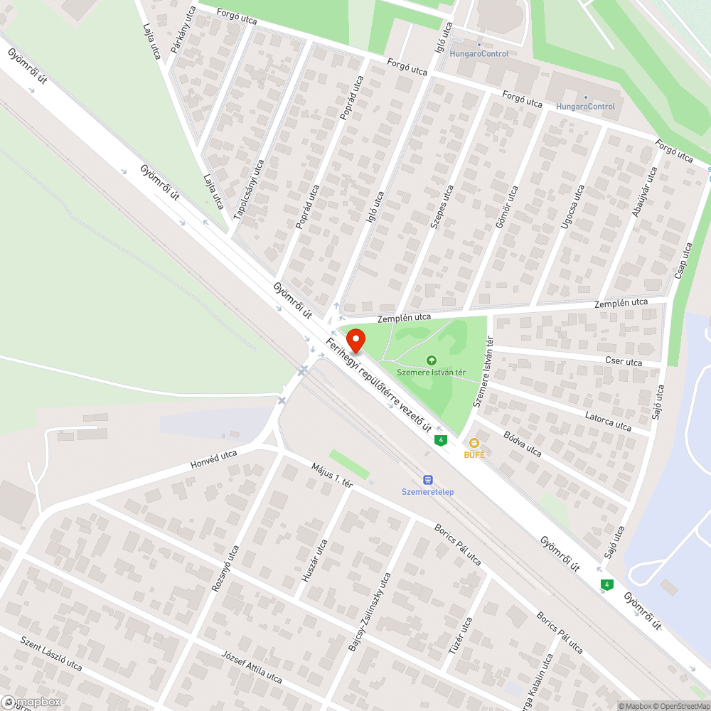 Megrongált buszmegálló oszlop bejelentés helye