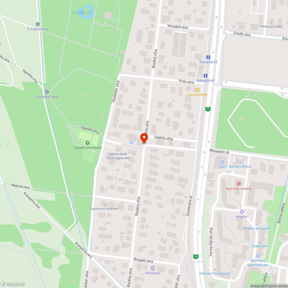 Leaszfaltozatlan járda bejelentés helye