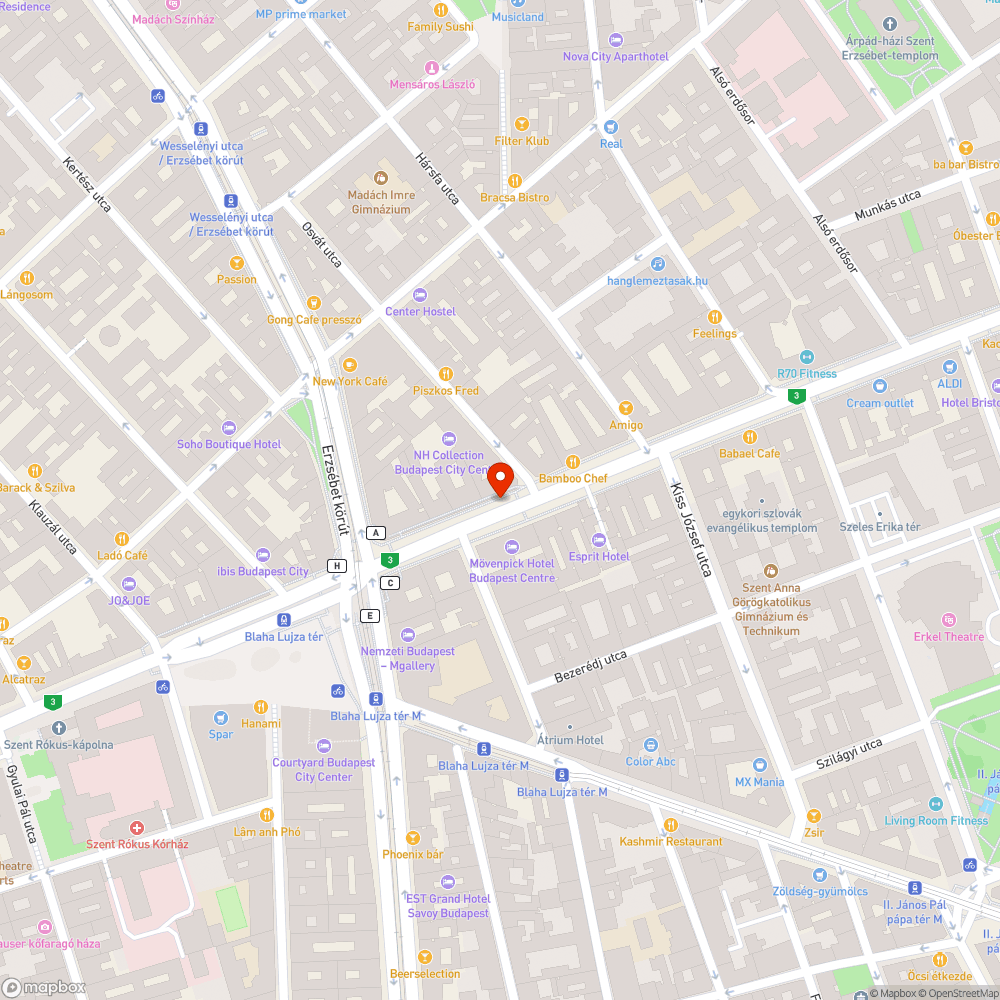 Kiporladt fedlap a Rákóczi úton bejelentés helye