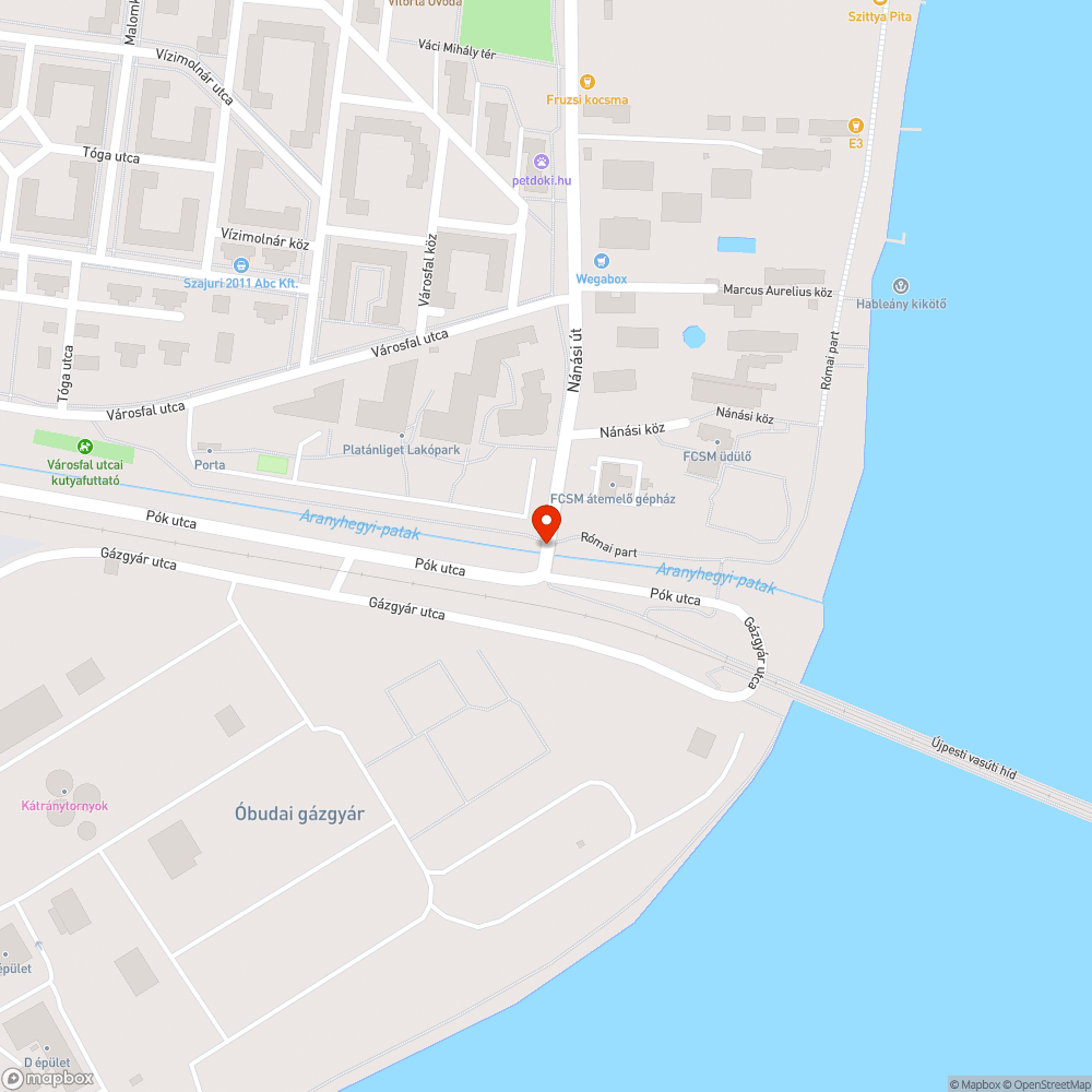 Közvilágítás hiánya a kanyarban illetve a hídon bejelentés helye