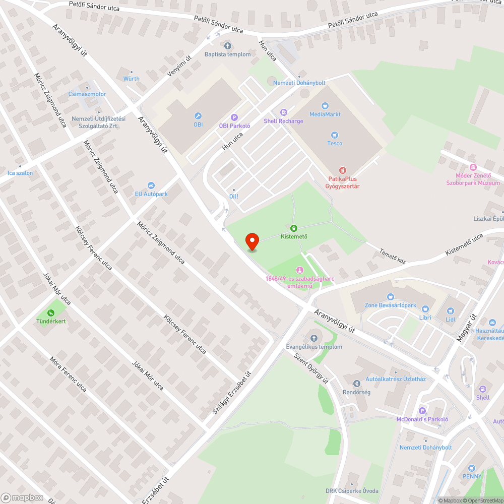 túlcsordult szemetes bejelentés helye