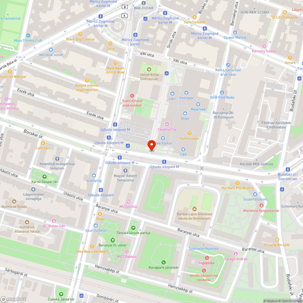 154-es busz "nemlétező" buszmegállója bejelentés helye