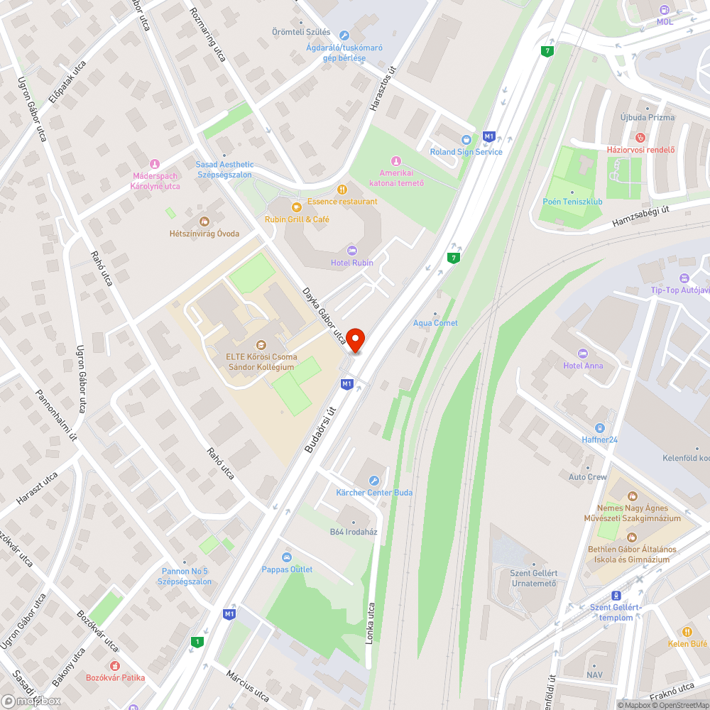 Dayka Gábor utcai felüljáró akadálymentesítése bejelentés helye