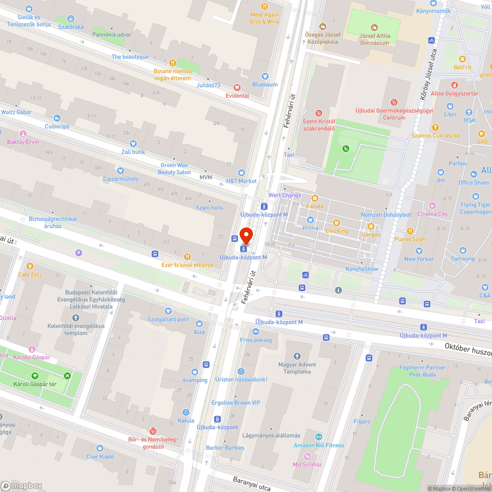 Üres oszlopok bejelentés helye