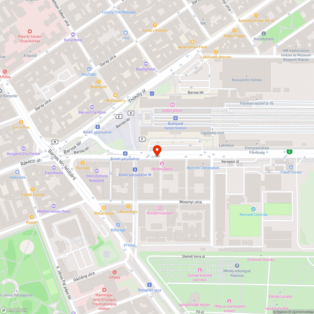 Hiányzó járatszám bejelentés helye