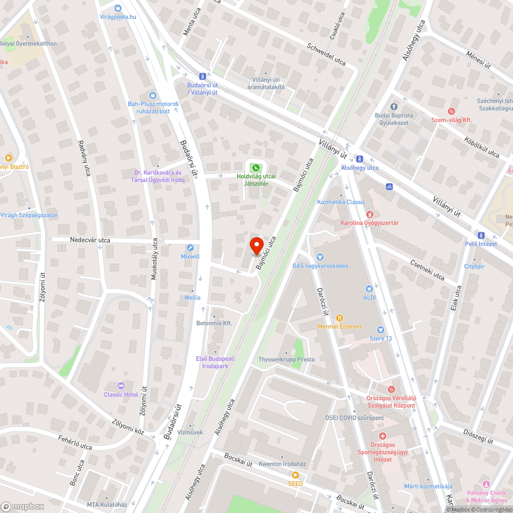 Gödrös, veszélyes járda bejelentés helye