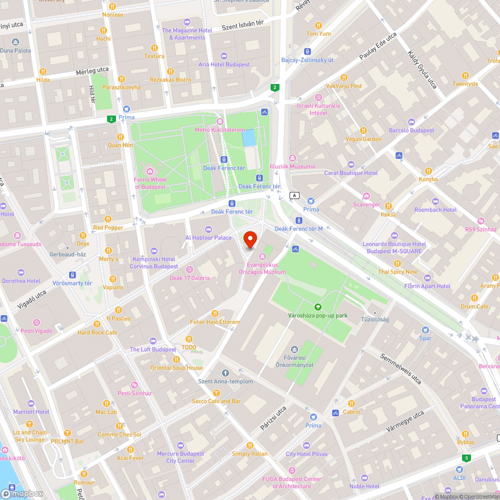 Újfent Deák téren bejelentés helye