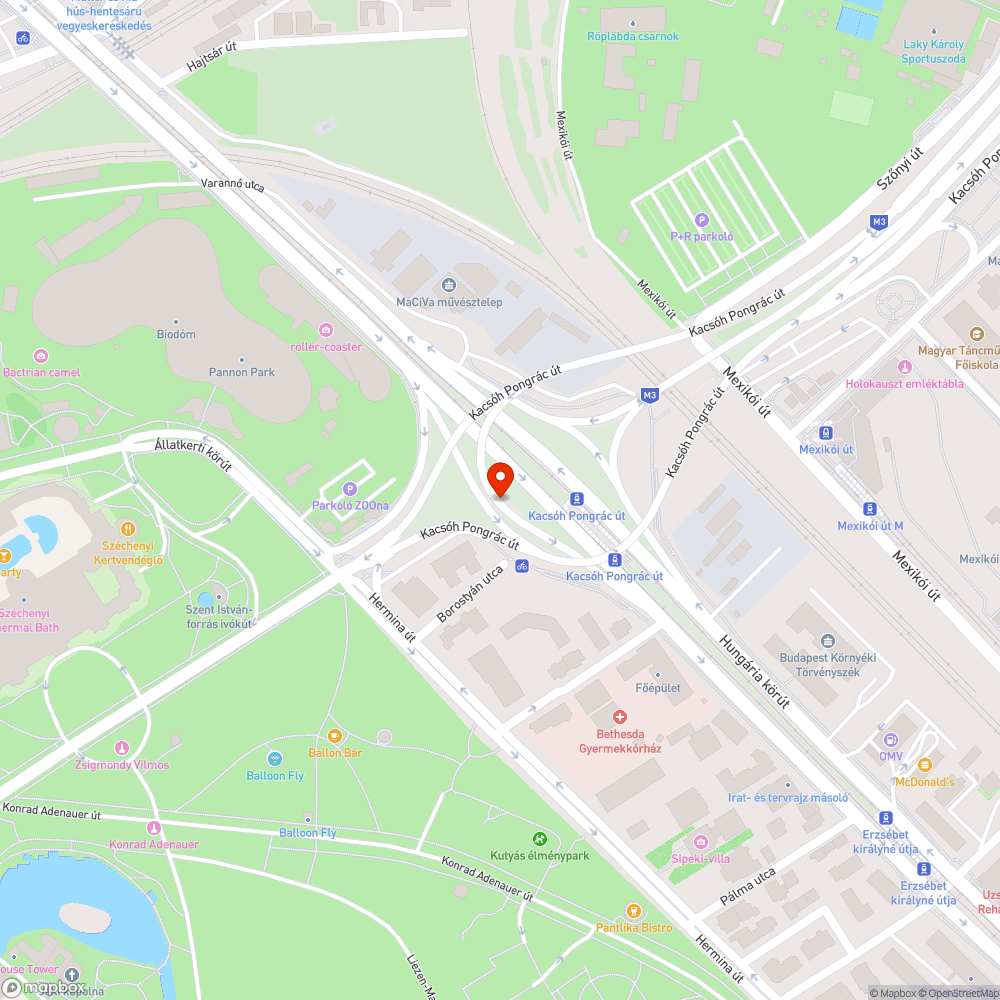 Szemét a felüljáró alatt bejelentés helye