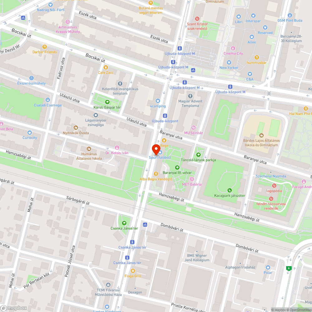 Eldugult víznyelő a Fehárvári úton bejelentés helye