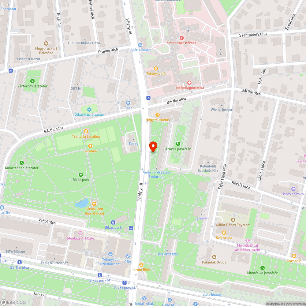 Járdán álló víz bejelentés helye