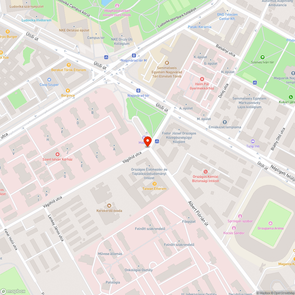 Sáv kijelölés/ lezárás bejelentés helye