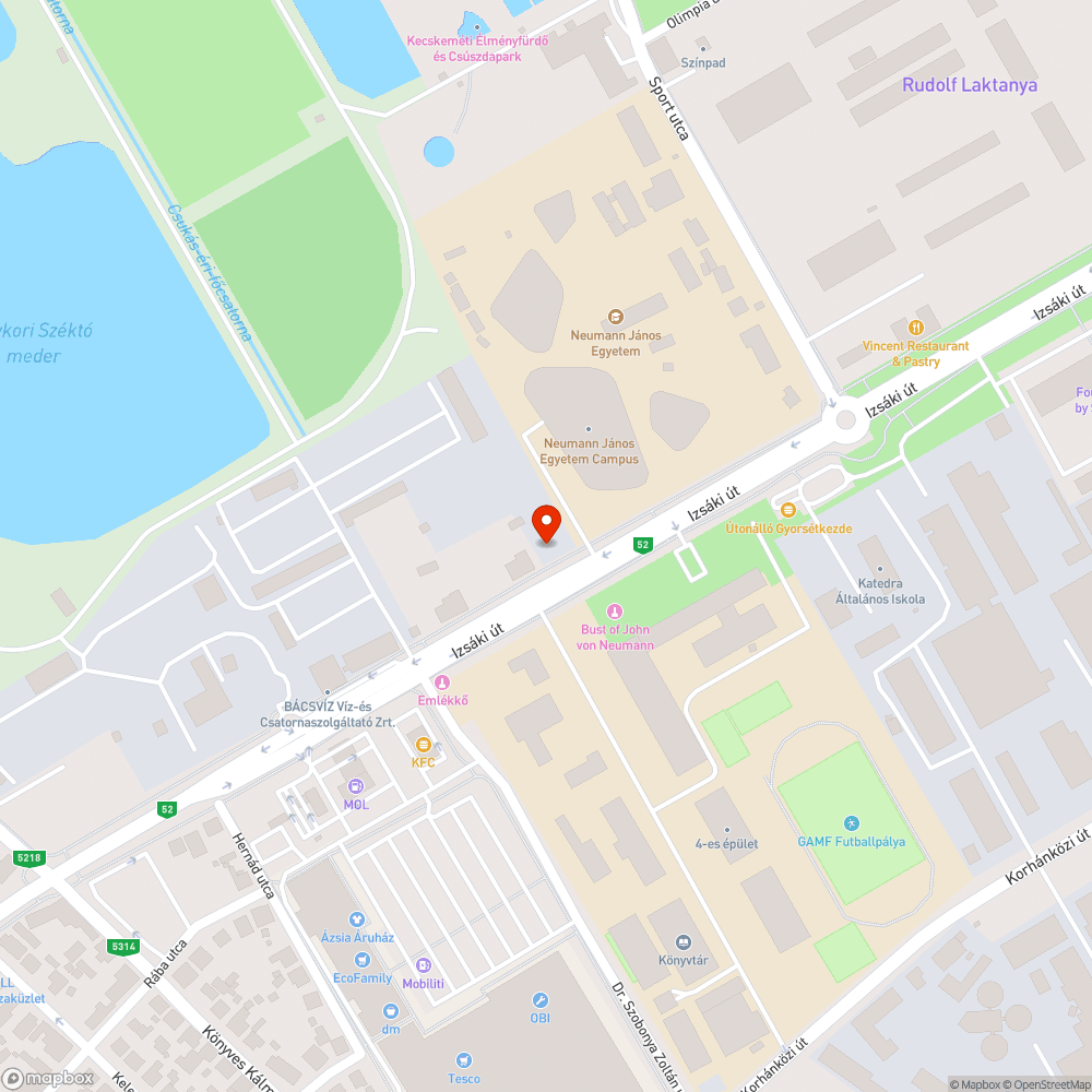 1km hosszon sötétség az Izsáki út és Dózsa György út mentén bejelentés helye