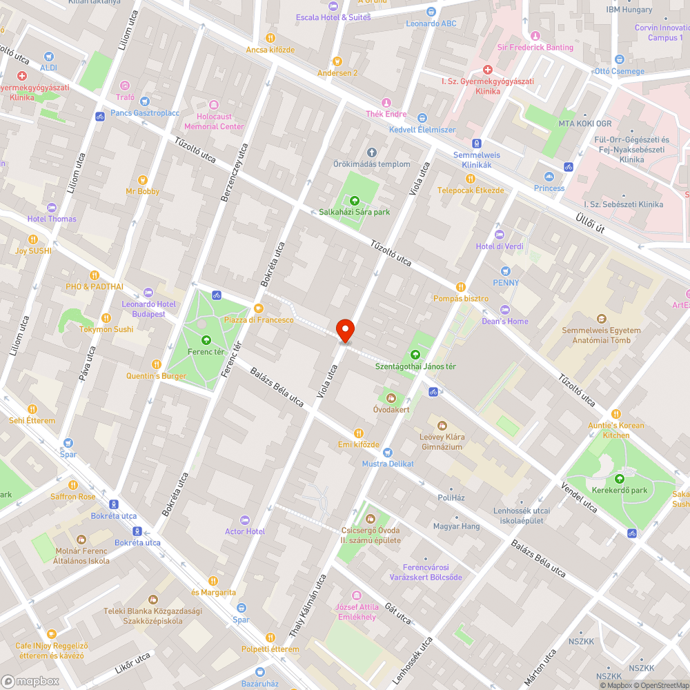 Sötétség a Vendel sétányon bejelentés helye