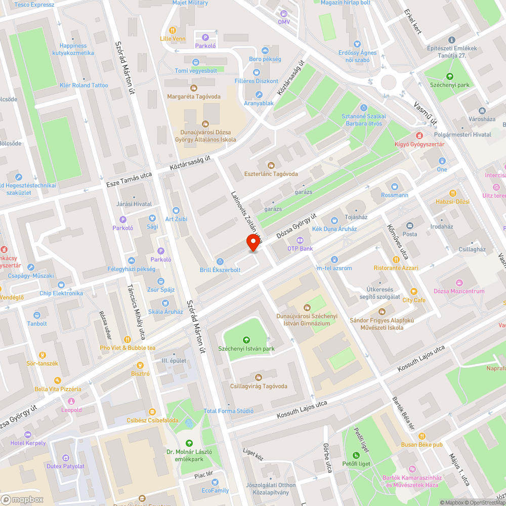 zöldterületi parkolás bejelentés helye