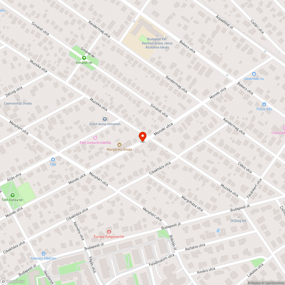 Graffitis váró bejelentés helye