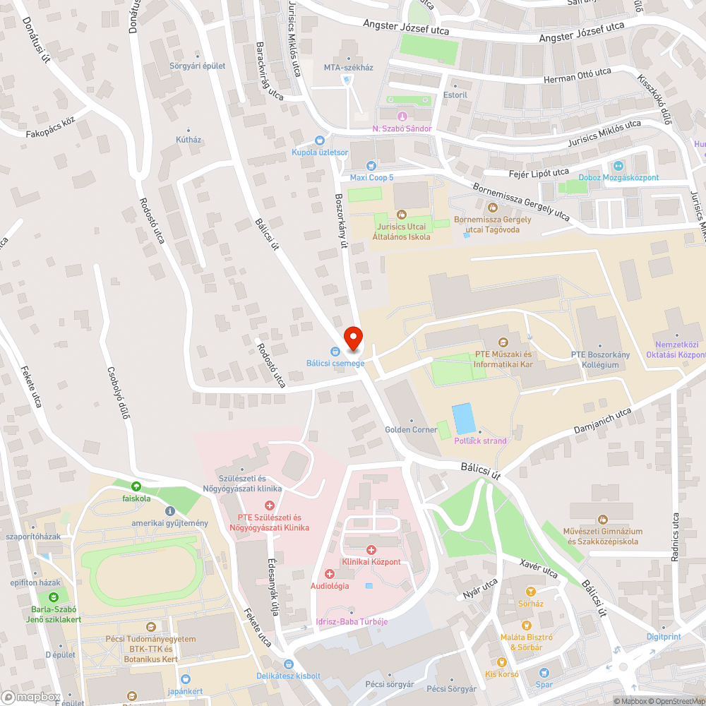 Hiányzó zebra a biztonságos átkeléshez bejelentés helye